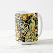 William Morris Forest Tapestry Fox Hare Peacock Kaffeetasse (VorderseiteRechts)