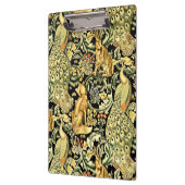 William Morris Forest Tapestry Fox Hare Peacock Klemmbrett (Links)