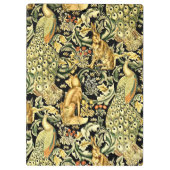 William Morris Forest Tapestry Fox Hare Peacock Klemmbrett (Rückseite)