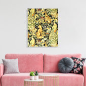 William Morris Forest Tapestry Fox Hare Peacock Leinwanddruck (Insitu (Wohnzimmer))