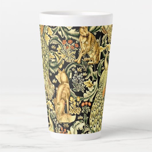 William Morris Forest Tapestry Fox Hare Peacock Milchtasse (Vorderseite)