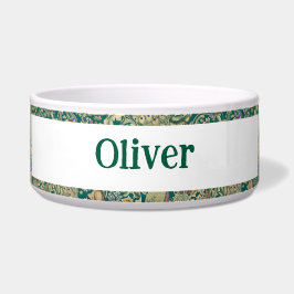 William Morris Forest Victorian Personalized Napf