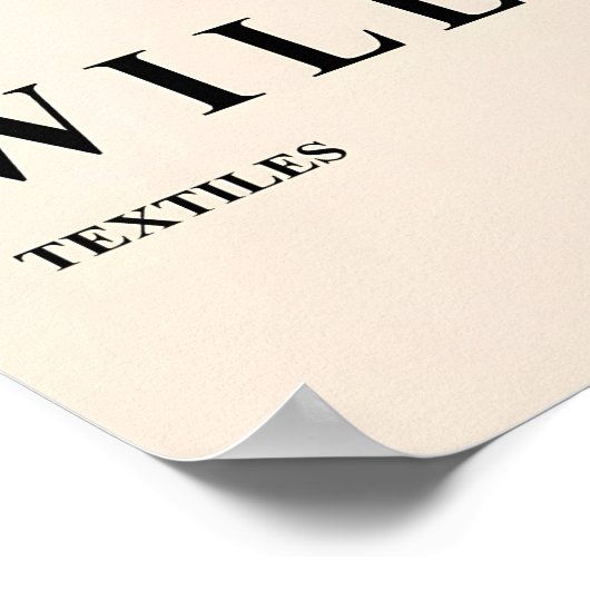 William Morris fox decor, Botanical print, Dark Poster (Ecke)