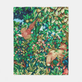 William Morris Fox und paasant Tapestory Print Fleecedecke (Vorderseite)