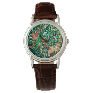 William Morris Fox und Paul Tapestry Print Armbanduhr