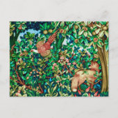 William Morris Fox und Paul Tapestry Print Postkarte (Vorderseite)