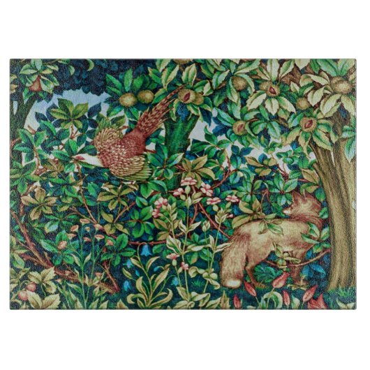 William Morris Fox und Paul Tapestry Print Schneidebrett (Vorderseite)