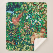 William Morris Fox und Paul Tapestry Print Sherpadecke (Vorderseite)