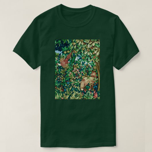 William Morris Fox und Paul Tapestry Print T-Shirt (Design vorne)
