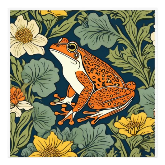William Morris Froschinspiration Fotodruck (Vorne)