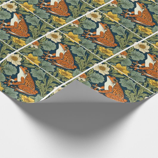 William Morris Froschinspiration Geschenkpapier (Ecke)