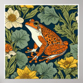 William Morris Froschinspiration Poster (Vorne)