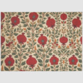 William Morris Frucht Granatapfel Blumenmuster Seidenpapier (Vorderseite)