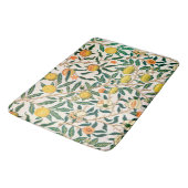 William Morris Frucht Granatapfel Vintage  Badematte (Schrägansicht)