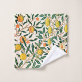 William Morris Frucht Granatapfel Vintage  Badhandtuch Set (Waschlappen)