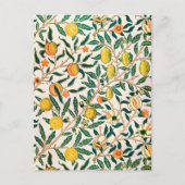 William Morris Frucht Granatapfel Vintage Postkarte (Vorderseite)