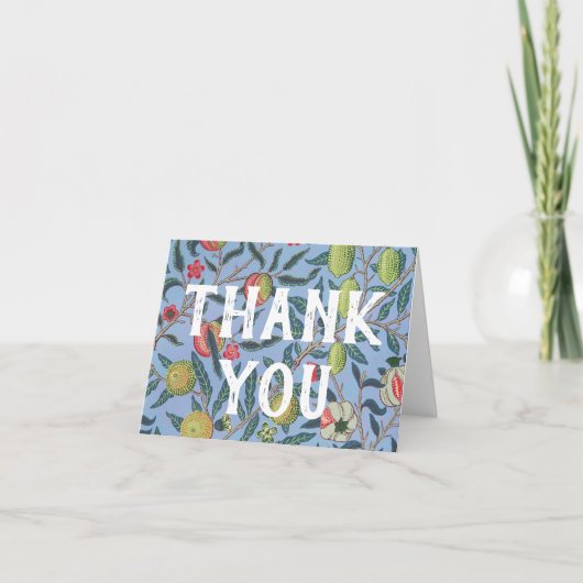 William Morris Frucht oder Pomegranat botanisch Dankeskarte (Vorderseite)