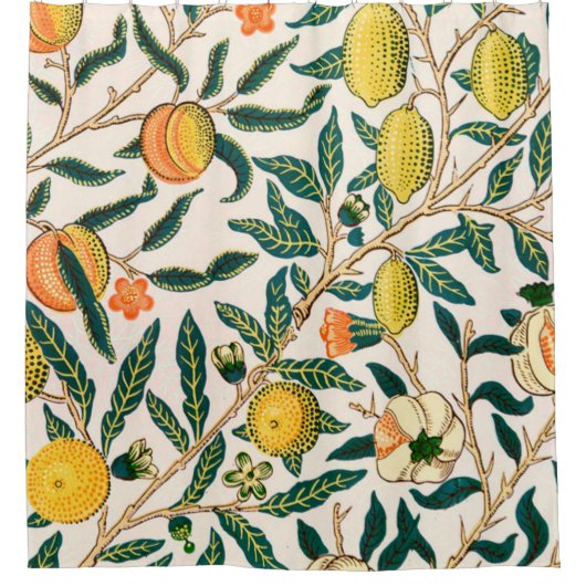 William Morris frucht und Granatäpfel Duschvorhang (Vorderseite)