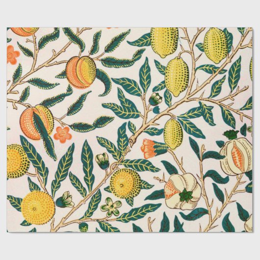 William Morris frucht und Granatäpfel Geschenkpapier (Flach)