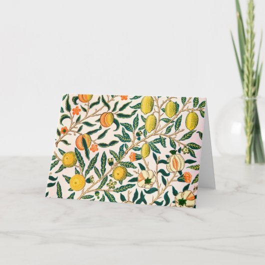 William Morris frucht und Granatäpfel Karte (Vorderseite)