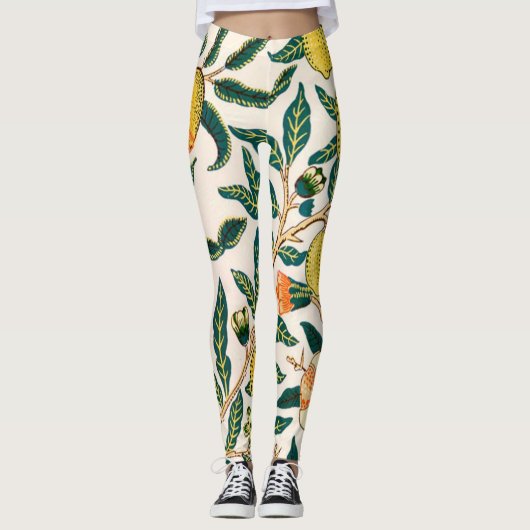 William Morris frucht und Granatäpfel Leggings (Vorderseite)