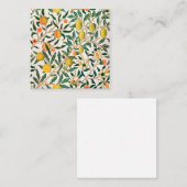 William Morris frucht und Granatäpfel Quadratische Visitenkarte (Vorne/Hinten)
