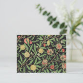 William Morris' Fruchtmuster (1862) Postkarte (Stehend Vorderseite)