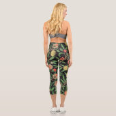 William Morris Fruchtmuster Vintag Capri Leggings (Rückseite)