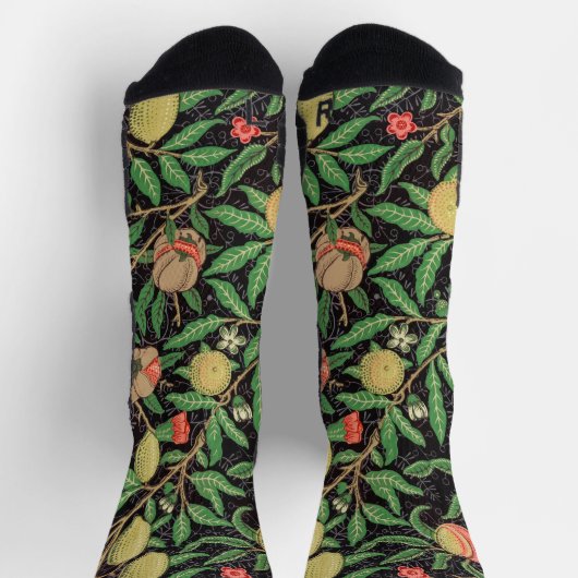 William Morris Fruchtmuster Vintag Socken (Oben)