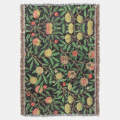 William Morris Fruchtmuster Vintage Decke (Vorderseite Vertikal)