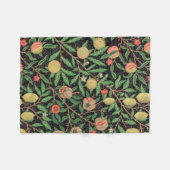 William Morris Fruchtmuster Vintage Fleecedecke (Vorderseite (Horizontal))