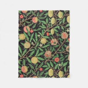 William Morris Fruchtmuster Vintage Fleecedecke