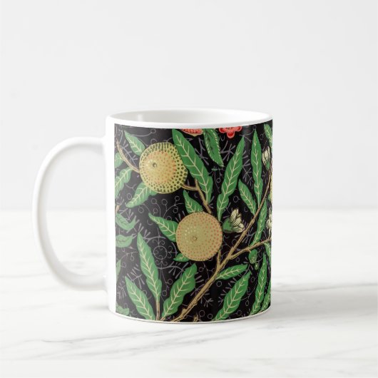 William Morris Fruchtmuster Vintage Kaffeetasse (Links)