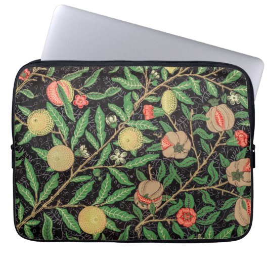 William Morris Fruchtmuster Vintage Laptopschutzhülle (Vorderseite)