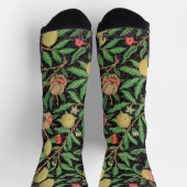 William Morris Fruchtmuster Vintage Socken (Oben)
