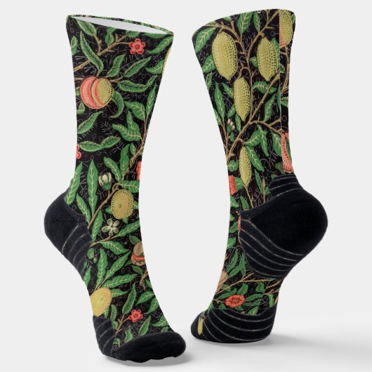 William Morris Fruchtmuster Vintage Socken (Gewinkelt)