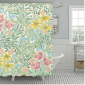 William Morris Frühlingsblumen, Vintage Blumen Duschvorhang