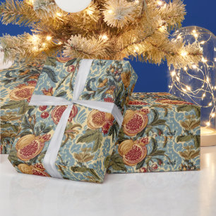 William Morris Fruit Granatapfel-Blumenmuster Geschenkpapier