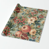 William Morris Fruit Granatapfelmuster Geschenkpapier (Ungerollt)