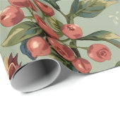 William Morris Fruit Granatapfelmuster Geschenkpapier (Rolleneckpunkt)