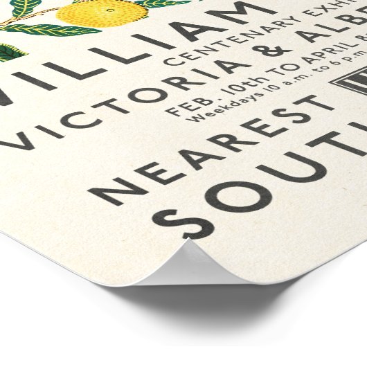 William Morris Fruit oder Pomegranate Lemons Tree Poster (Ecke)