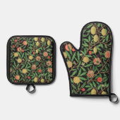 William Morris Fruit Pattern Ofenhandschuh & Topflappen-Set (Vorderseite)