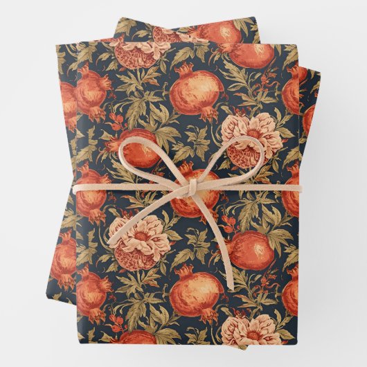 William Morris Fruit Pomegranat-Muster Geschenkpapier Set (Beispiel)