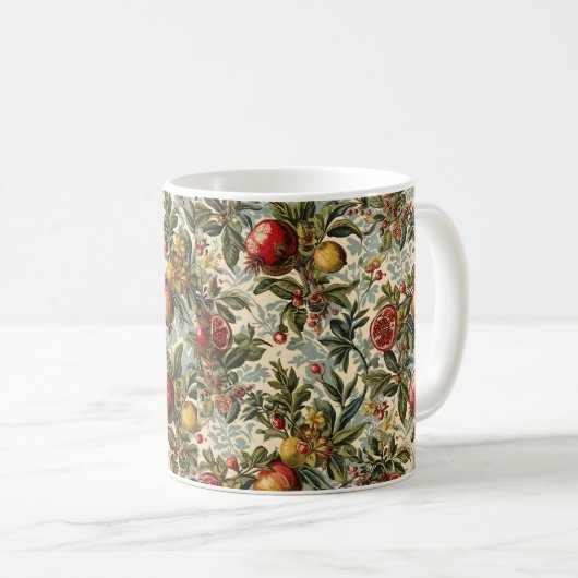 William Morris Fruit Pomegranat-Muster Kaffeetasse (VorderseiteRechts)