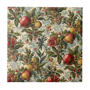 William Morris Fruit Pomegranate Blumenmuster Fliese