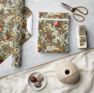 William Morris Fruit Pomegranate Blumenmuster Geschenkpapier