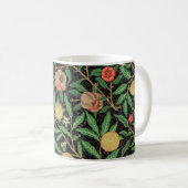 William Morris Fruit Pomegranate Blumenmuster Kaffeetasse (VorderseiteRechts)