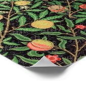 William Morris Fruit Pomegranate Blumenmuster Poster (Ecke)