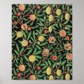 William Morris Fruit Pomegranate Blumenmuster Poster (Vorne)