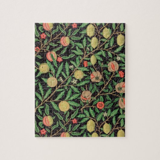 William Morris Fruit Pomegranate Blumenmuster Puzzle (Vertikal)